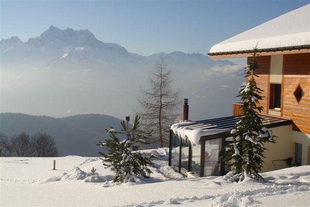 Veranda Veranco en altitude avec neige